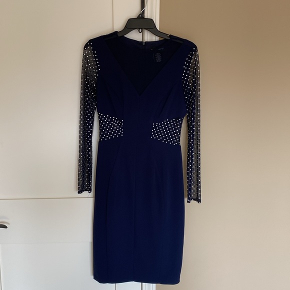 Navy Blue Cachet Dress - Picture 1 of 7